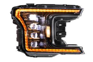 Morimoto - LF501.2-ASM | Morimoto XB LED Headlights With Amber Side Marker, Sequential Turn Signal, Amber DRL For Ford F-150 | 2018-2020 | Pair, Gen 2 - Image 5