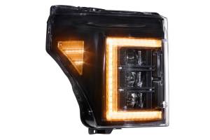 Morimoto - LF505-A-ASM | Morimoto XB LED Headlights With Amber Side Marker, Sequential Turn Signal, Amber DRL For Ford Super Duty | 2011-2016 | Pair - Image 3