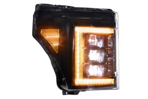 Morimoto - LF505-A-ASM | Morimoto XB LED Headlights With Amber Side Marker, Sequential Turn Signal, Amber DRL For Ford Super Duty | 2011-2016 | Pair - Image 4