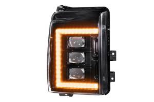 Morimoto - LF505-A-ASM | Morimoto XB LED Headlights With Amber Side Marker, Sequential Turn Signal, Amber DRL For Ford Super Duty | 2011-2016 | Pair - Image 5