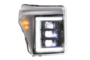 Morimoto - LF505-ASM | Morimoto XB LED Headlights With Amber Side Marker, Sequential Turn Signal, White DRL For Ford Super Duty | 2011-2016 | Pair - Image 5