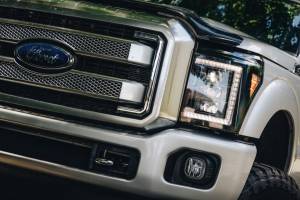 Morimoto - LF505-ASM | Morimoto XB LED Headlights With Amber Side Marker, Sequential Turn Signal, White DRL For Ford Super Duty | 2011-2016 | Pair - Image 9