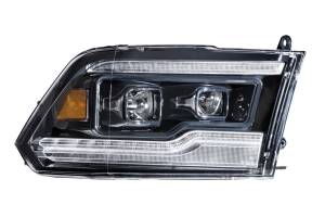 Morimoto - LF520-A-ASM | Morimoto XB LED Headlights With Amber Side Marker, Sequential Turn Signal, Amber DRL For Dodge Ram 1500 | 2009-2018 | Pair - Image 2