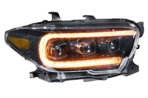 Morimoto - LF530.2-ASM | Morimoto XB LED Headlights With Amber Side Marker, Sequential Turn Signal, White DRL For Toyota Tacoma | 2016-2021 | Pair, Gen 2 - Image 5