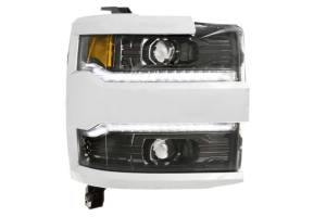 Morimoto - LF541 | Morimoto XB LED Headlights With Sequential Turn Signal, White DRL For Chevrolet Silverado HD | 2015-2019 | Pair, NO Grille Trim Bezels - Image 5