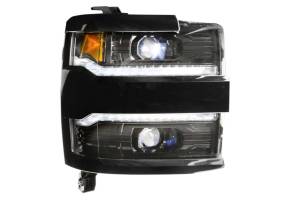 Morimoto - LF541 | Morimoto XB LED Headlights With Sequential Turn Signal, White DRL For Chevrolet Silverado HD | 2015-2019 | Pair, NO Grille Trim Bezels - Image 7