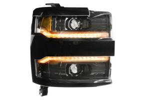 Morimoto - LF541 | Morimoto XB LED Headlights With Sequential Turn Signal, White DRL For Chevrolet Silverado HD | 2015-2019 | Pair, NO Grille Trim Bezels - Image 8