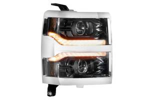 Morimoto - LF543 | Morimoto XB LED Headlight With Sequential Turn Signal, White DRL For Chevrolet Silverado 1500 | 2014-2015 | Pair, NO Grille Trim Bezels - Image 5