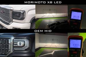 Morimoto - LF544 | Morimoto XB LED Headlights With Sequential Turn Signal, White DRL For GMC 1500 Sierra/Sierra HD | 2014-2019 | Pair - Image 11