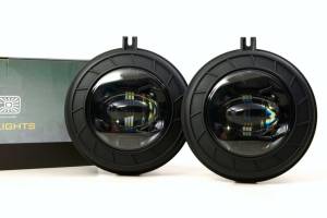 Morimoto - LF610-S | Morimoto XB LED Fog Lights For Dodge / Chrysler / Jeep | Pair, White Lights, 4 Inch Round - Image 2
