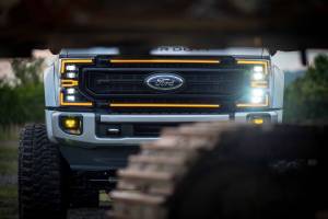 Morimoto - XBG10 | Morimoto XGB LED DRL Light Grille For Ford Super Duty | 2020-2022 | Paintable Black, White DRL - Image 6