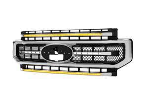 Morimoto - XBG13 | Morimoto XGB LED DRL Light Grille For Ford Super Duty | 2020-2022 | Chrome Finish, Amber DRL - Image 2