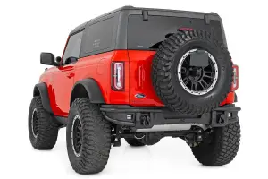 Rough Country - 51210 | Rough Country Rear Tubular Bumper With 2 LED Cube Lights For Ford Bronco / Bronco Raptor | 2021-2023 - Image 4