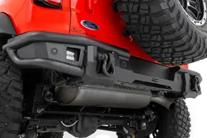 Rough Country - 51210 | Rough Country Rear Tubular Bumper With 2 LED Cube Lights For Ford Bronco / Bronco Raptor | 2021-2023 - Image 5