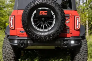 Rough Country - 51210 | Rough Country Rear Tubular Bumper With 2 LED Cube Lights For Ford Bronco / Bronco Raptor | 2021-2023 - Image 10