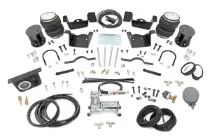 100345C | Rough Country Air Spring Kit For Chevrolet 2500 / 3500 | 2020-2023 | For Model With 3-5" Lift, Includes Onboard Air Compressor