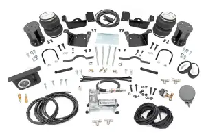 100347C | Rough Country Air Spring Kit For Chevrolet 2500 / 3500 | 2020-2023 | For Model With 7" Lift, Includes Onboard Air Compressor