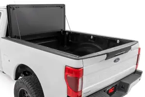 Rough Country - 49220651 | Rough Country Hard Tri-Fold Flip Up Tonneau Bed Cover For Ford F-250/F-350 Super Duty | 2017-2023 | 6'10" Bed - Image 2