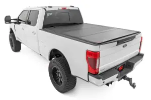 Rough Country - 49220651 | Rough Country Hard Tri-Fold Flip Up Tonneau Bed Cover For Ford F-250/F-350 Super Duty | 2017-2023 | 6'10" Bed - Image 3