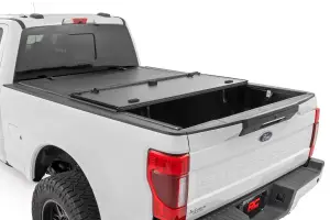 Rough Country - 49220651 | Rough Country Hard Tri-Fold Flip Up Tonneau Bed Cover For Ford F-250/F-350 Super Duty | 2017-2023 | 6'10" Bed - Image 4