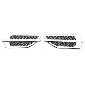 T-Rex Billet - 49001 | T-Rex T1 Series Side Vent | Small Mesh | Plastic | Chrome | 1 Pc | Tape | Escalade Style | [Available While Supplies Last] - Image 1
