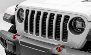 T-Rex Billet - 6204941 | T-Rex Billet Series Bumper Grille | Horizontal Round | Aluminum | Black | 1 Pc | Insert - Image 1