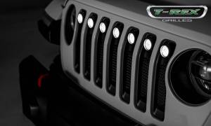 T-Rex Billet - 6314941 | T-Rex Torch Series LED Light Grille | Small Mesh | Mild Steel | Black | 1 Pc | Insert | Incl. 7 - 2 in. Round LED Lights - Image 8