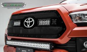 T-Rex Billet - 6319511-BR | T-Rex Stealth Torch Series LED Light Grille | Small Mesh | Mild Steel | Black | Black Studs | 1 Pc | Insert - Image 5