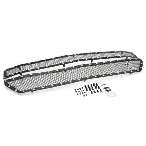 T-Rex Billet - 6711241 | T-Rex X-Metal Series Mesh Grille Assembly | Small Mesh | Mild Steel | Black | Chrome Studs | 2 Pc | Insert - Image 3