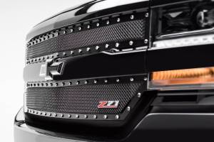 T-Rex Billet - 6711241 | T-Rex X-Metal Series Mesh Grille Assembly | Small Mesh | Mild Steel | Black | Chrome Studs | 2 Pc | Insert - Image 8