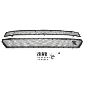 T-Rex Billet - 6711241-BR | T-Rex Stealth X-Metal Series Mesh Grille Assembly | Small Mesh | Mild Steel | Black | Black Studs | 2 Pc | Insert - Image 2