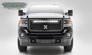 7312111 | T-Rex Laser Torch Series Grille | Laser Cut Pattern | Mild Steel | Black | Chrome Studs | 1 Pc | Insert