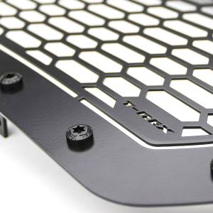 T-Rex Billet - 7312111-BR | T-Rex Stealth Laser Torch Series Grille | Laser Cut Pattern | Mild Steel | Black | Black Studs | 1 Pc | Insert - Image 3