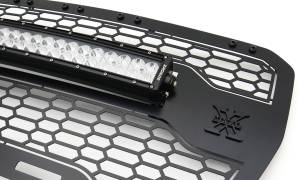 T-Rex Billet - 7312281-BR | T-Rex Stealth Laser Torch Series Grille | Black | Mild Steel | 1 pc. | Insert - Image 5