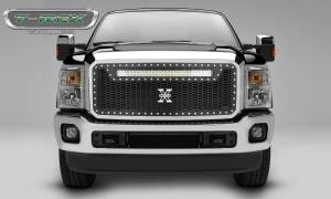 T-Rex Billet - 7315461 | T-Rex Laser Torch Series Grille | Laser Cut Pattern | Mild Steel | Black | Chrome Studs | 1 Pc | Insert | Incl. Universal Wiring Harness - Image 7