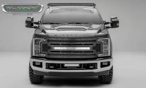 T-Rex Billet - 7315471-BR | T-Rex Stealth Laser Torch Series Grille | Laser Cut Pattern | Mild Steel | Black | Black Studs | 1 Pc | Replacement - Image 1