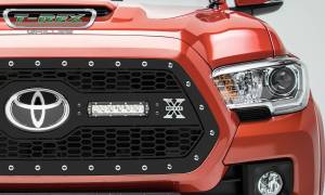 T-Rex Billet - 7319511 | T-Rex Laser Torch Series Grille | Laser Cut Pattern | Mild Steel | Black | Chrome Studs | 1 Pc | Insert - Image 5