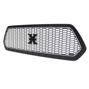 T-Rex Billet - 7719411-BR | T-Rex Stealth Laser X Series Grille | Laser Cut Pattern | Mild Steel | Black | Black Studs | 1 Pc | Insert - Image 1