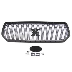 T-Rex Billet - 7719411-BR | T-Rex Stealth Laser X Series Grille | Laser Cut Pattern | Mild Steel | Black | Black Studs | 1 Pc | Insert - Image 2