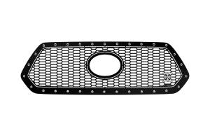 7719511 | T-Rex Laser X Series Grille | Laser Cut Pattern | Mild Steel | Black | Chrome Studs | 1 Pc | Insert