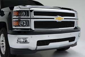 T-Rex Billet - 21117B | T-Rex Billet Series Grille | Horizontal | Aluminum | Black | 2 Pc | Overlay - Image 4