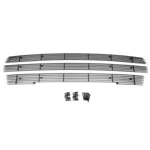 21173B | T-Rex Billet Series Grille | Horizontal | Aluminum | Black | 3 Pc | Overlay