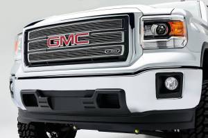 21208 | T-Rex Billet Series Grille | Horizontal | Aluminum | Polished | 4 Pc | Overlay