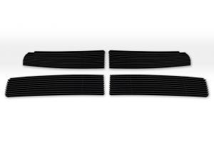 T-Rex Billet - 21456B | T-Rex Billet Series Grille | Horizontal | Aluminun | Black | 4 Pc. | Overlay - Image 2