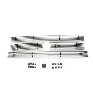 21573 | T-Rex Billet Series Grille | Horizontal | Aluminum | Polished | 4 Pc | Overlay