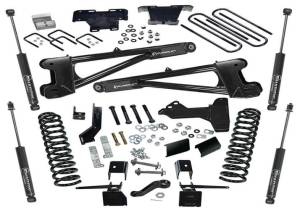 K169 | Superlift 6 Inch Radius Arm Suspension Lift Kit With Shadow Shocks 2017-2022 F250, F350 Super Duty 4WD | Diesel)