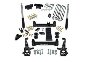 K182B | Superlift 6 Inch Suspension Lift Kit With Bilstein Shocks (2019-2023 Silverado, Sierra 1500 4WD | Excludes AT4, Trailboss)