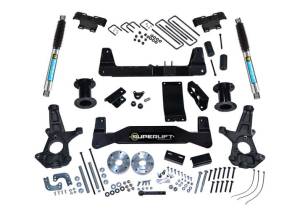 SuperLift - K160B | Superlift 6.5in Suspension Lift Kit with Bilstein Shocks (2014-2016 Silverado, Sierra 1500 4WD | OE Cast Steel Control Arms) - Image 2