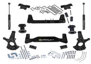 K181 | Superlift 6.5inch Suspension Lift Kit (2014-2018 Silverado, Sierra 1500 2WD| OE Aluminum or Stamped Control Arms)