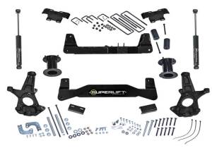 SuperLift - K180 | Superlift 6.5 inch Suspension Lift Kit with Shadow Shocks (2007-2016 Silverado, Sierra 1500 | OE Cast Steel Control Arms) - Image 1